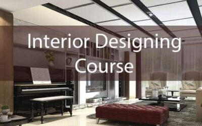 What are the subjects and modules offered in Interior designing courses?